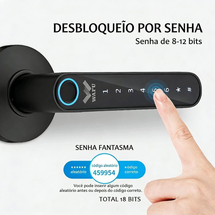 Demonstração da palavra‑passe fantasma de 18 dígitos da WF-016