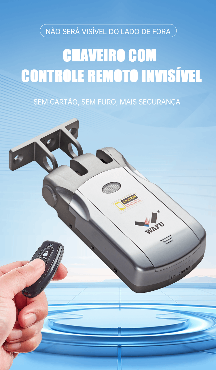 WF-019 fechadura oculta invisível do lado exterior