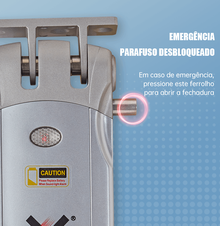 WF-019 botão de desbloqueio de emergência