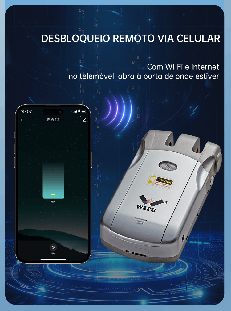 WF-019 desbloqueio remoto via App