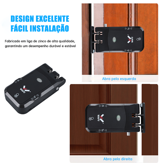 WF-026 diagrama de instalação universal esquerda/direita em liga de zinco