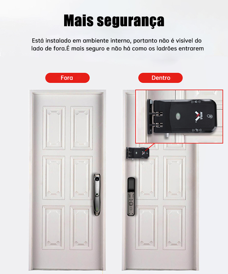 WF-026 proteção antirroubo interior oculta sem orifício de chave