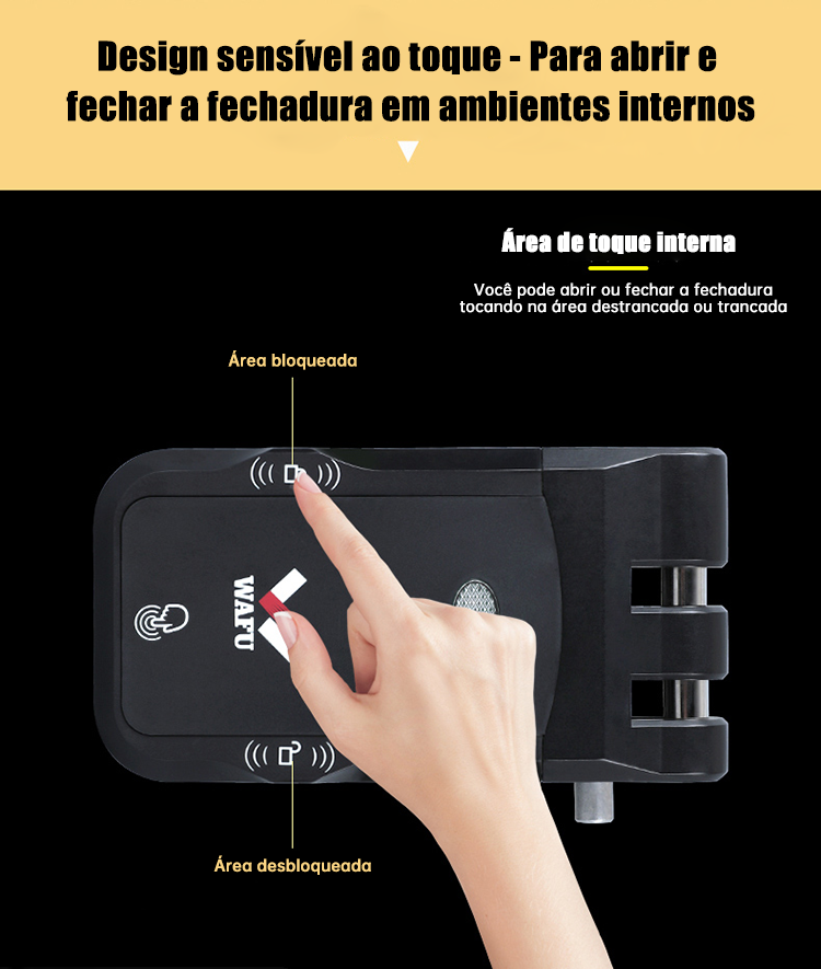 WF-026 área de controlo tátil interior