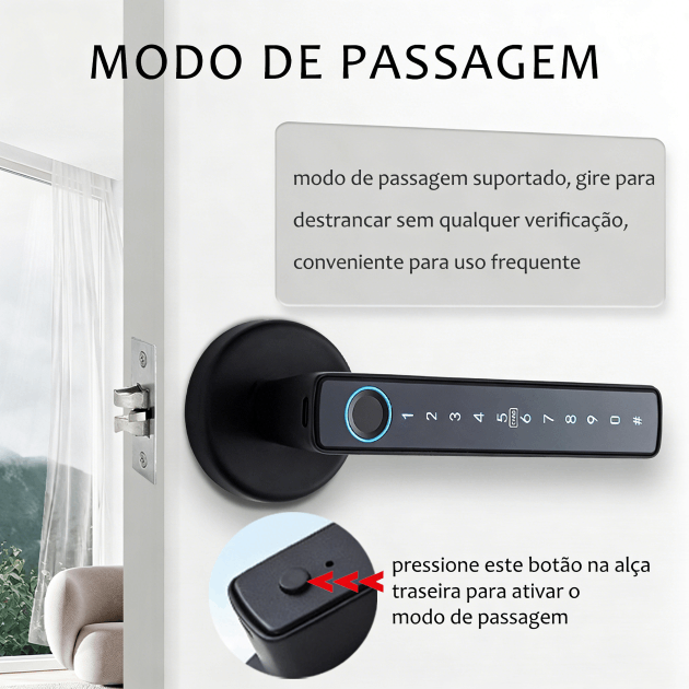 WF-F6 modo de passagem com botão sem verificação