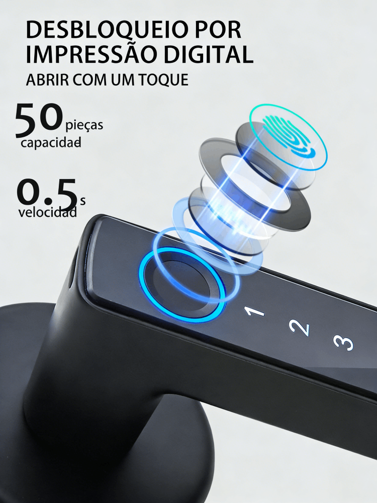 WF-F6 50 impressões digitais com desbloqueio em 0,5 s
