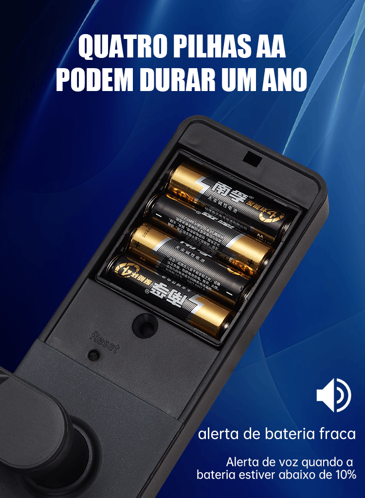 WF-X8 aviso de bateria fraca