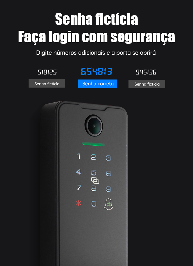 WF-X8 palavra‑passe fantasma anti‑espreita