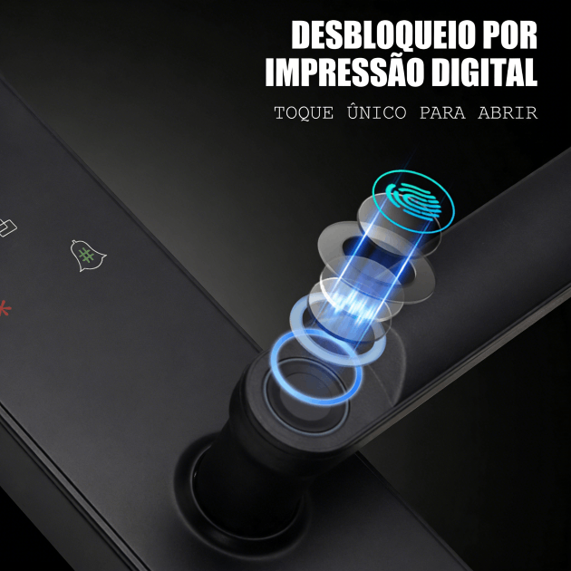 WF-X8 desbloqueio por impressão digital de um toque